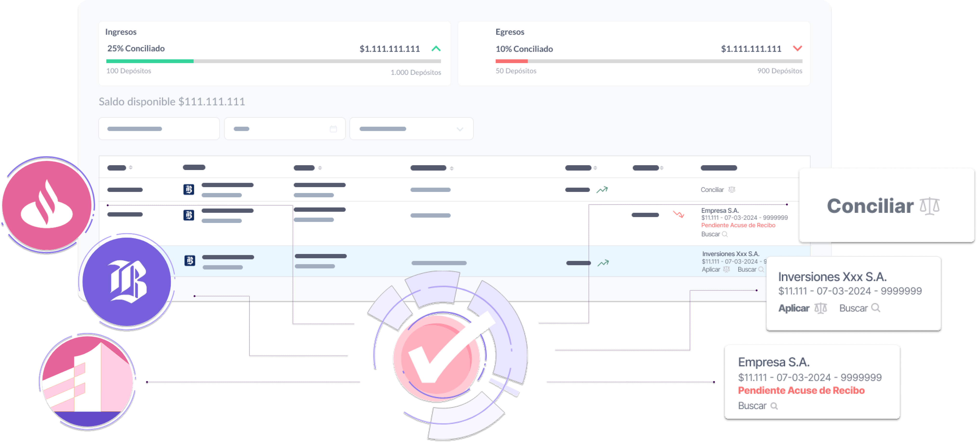 Como funciona el modulo de conciliación bancaria de CymaSuite