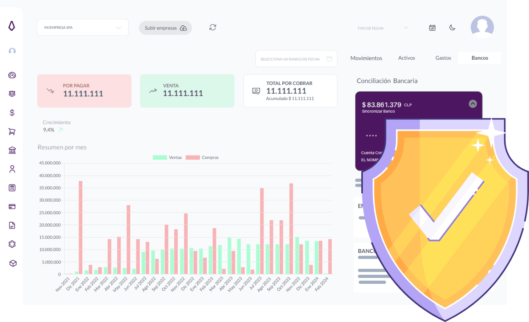 Seguridad en transacciones financieras Cymasuite