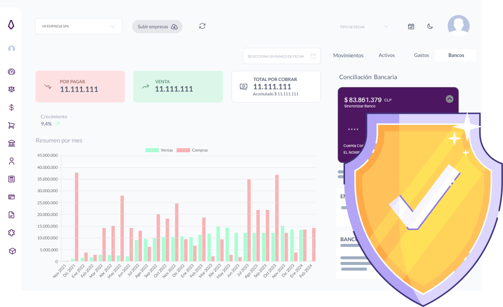 Seguridad en transacciones financieras Cymasuite