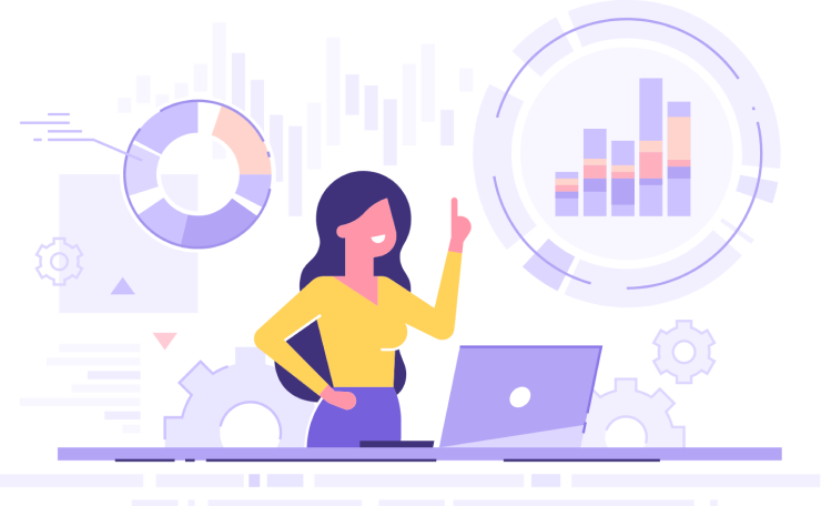 Indicadores financieros mockup