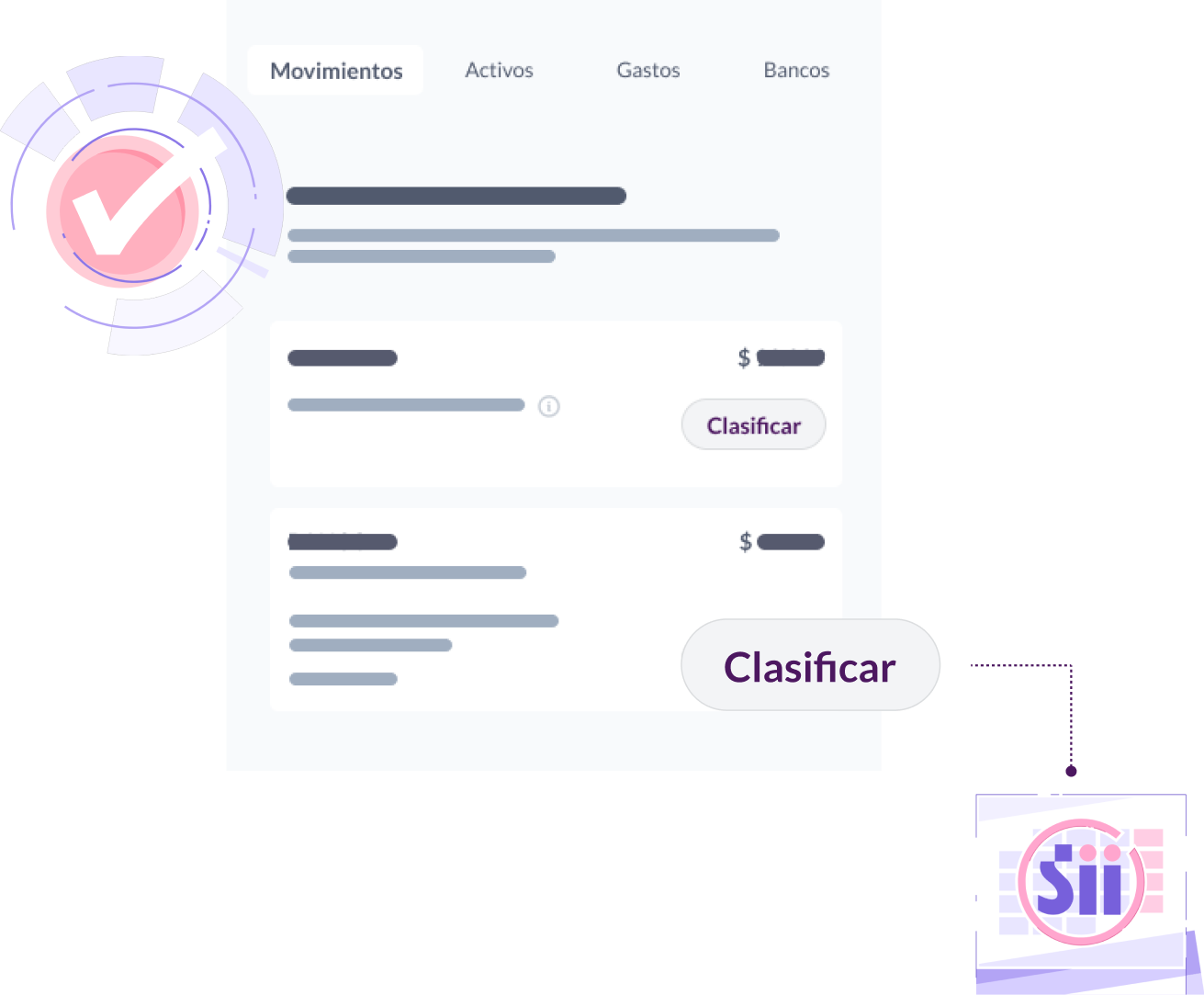 Clasificación de movimientos mockup