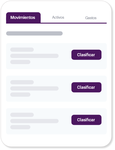 Tab Dashboard movimientos